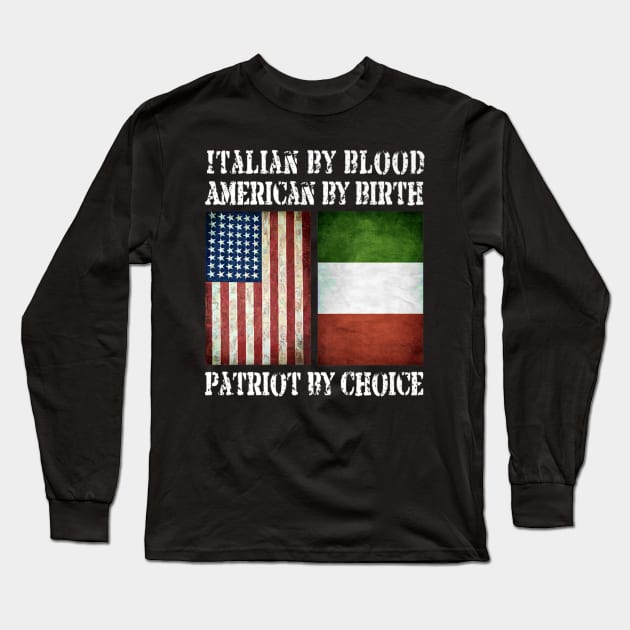 Irish By Blood American By Birth Patriot By Choice (5) Long Sleeve T-Shirt by Stick Figure103